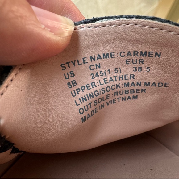 Kate Spade Carmen Navy Blue Suede Silver Emblem Driving Loafer Leather Upper - Picture 8 of 11